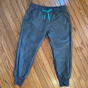 FIGS Esteli- Moto jogger scrub pants, graphite, large